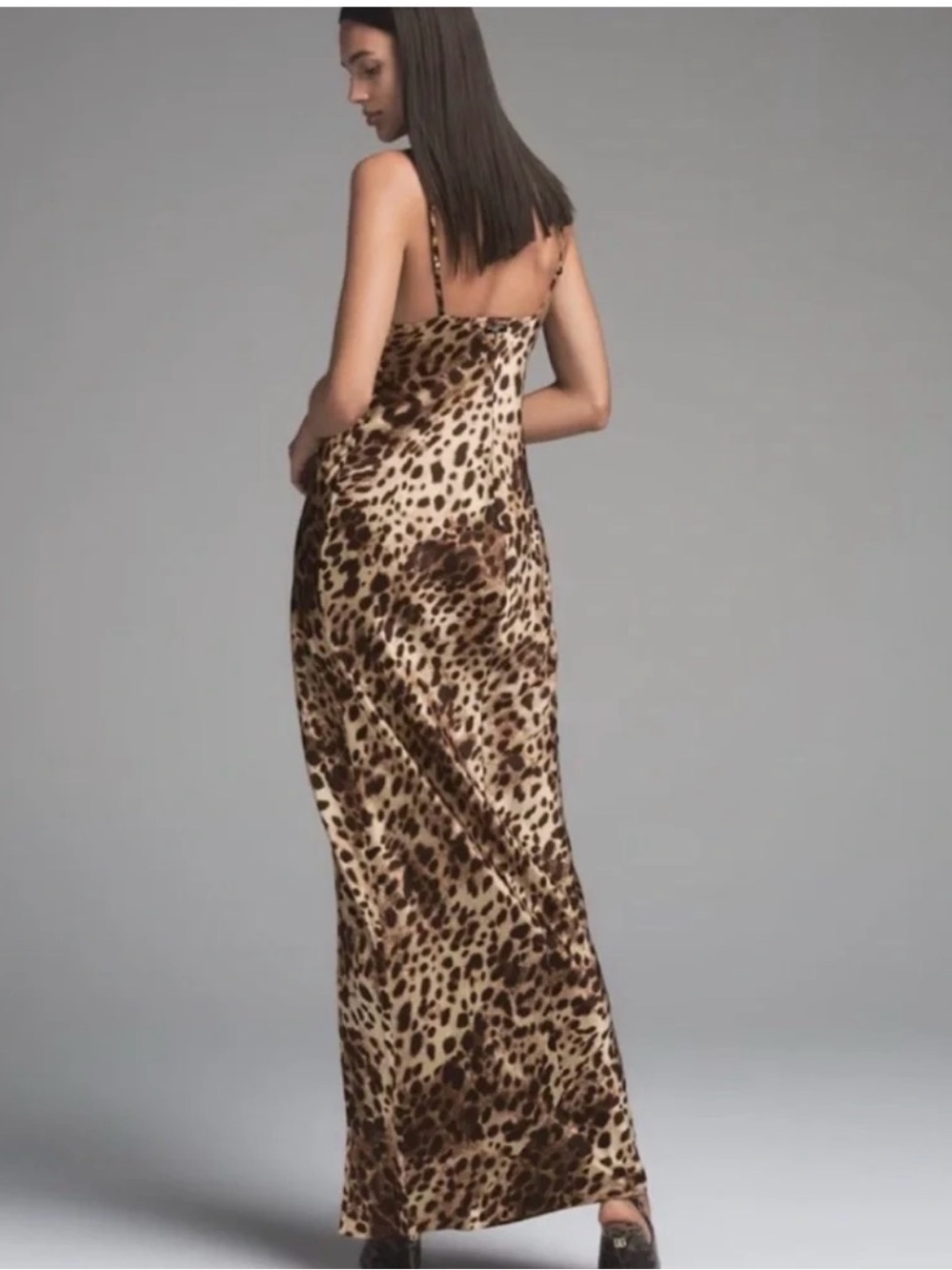 Dolce & Gabbana x Skims Leopard-Print Slip Maxi Dress - Picture 2 of 3